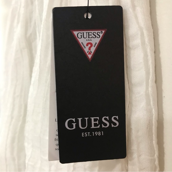 Guess White Remi Gauze Shorts - Picture 5 of 7